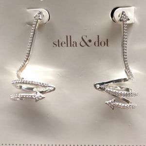 Stella & Dot Pave Arrow Earrings